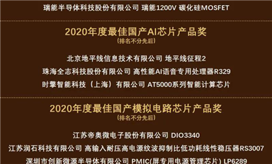 群芯閃耀！“2020硬核中國芯”獲獎榜單出爐